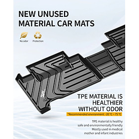 Thảm lót sàn xe ô tô LEXUS ES 2011 - 2017 Nhãn hiệu Macsim 3W chất liệu nhựa TPE đúc khuôn cao cấp - màu đen