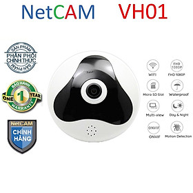 Mua Camera IP wifi quay toàn cảnh 360 độ Panorama NetCAM VH01  Full HD 1080P  Đàm thoại 2 chiều - Hàng chính hãng