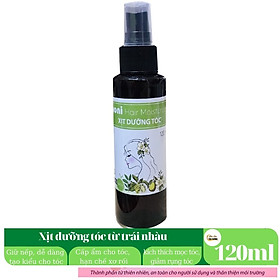 Xịt dưỡng tóc Trái nhàu – Noni Hair Moisturizer 120 ml - Tóc mềm mại, thơm dịu nhẹ, mộc mạc với hương hoa Nhài tự nhiên