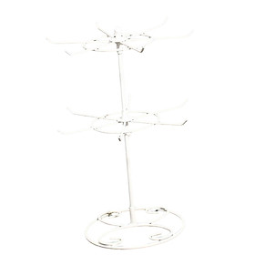 Jewelry Display Stand, Hanging Double Layer Display Hanger, Rotating Organizer Rack Holder