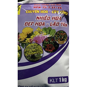 Phân bón gốc NPK 15-7-17+TE Đầu Trâu gói 1Kg