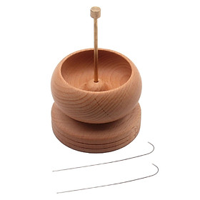 Wood Bead  Bowl   for Stringing Sewing Jewelry Making