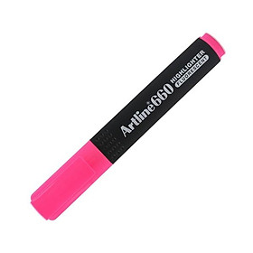 Bút dạ quang - artline ek-660-fpi - fluorescent pink