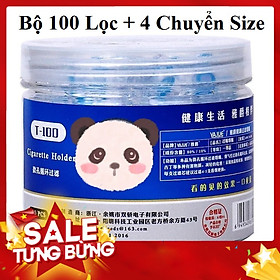 Hộp ComBo 100 Đầu Lọc Thuốc L.á, Công Nghệ Lọc Nhật Bản, Kèm 4 Ron Đa Năng Cho Cả Đầu Lớn & Vừa & Nhỏ [ Jet Mèo, Caraven Demi, Esse, Thăng Long Det, Sài Gòn Nhỏ. Kent, 555 ]