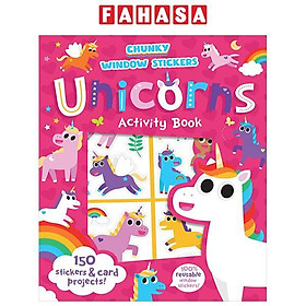 Sách ngoại văn: Chunky Window Stickers - Unicorns - Grantham Book Services