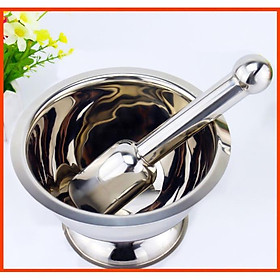 Mua Bộ Cối Chày Bằng inox 304 Siêu Bền kích thước phù hợp cho gia đình sử dụng