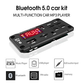 Module Bluetooth - Mạch giải mã Âm Thanh Bluetooth 5.0, Thẻ nhớ, Màn hình màu, 5v - 12v dùng cho Amply, Loa kéo, Xe hơi