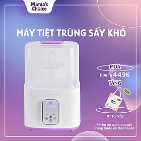 Máy Tiệt Trùng Bình Sữa Mama’s Choice 5in1 Tích Hợp Chức Năng Sấy Khô Phụ Kiện và Hâm Sữa Cho Bé, BH Chính Hãng 12 Tháng