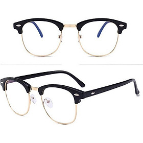 Gọng Kính xinh/Kính giả cận nửa viền unisex + Tặng Tuavit Kính xinh Mini 2 đầu tiện lợi