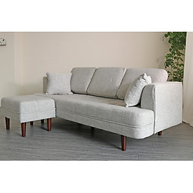 Sofa băng Juno sofa hiện đại màu kem, xám, nâu 