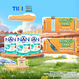 Bộ 3 lon Sữa bột NAN OPTIPRO PLUS 4 Nestle Bé 2-6 tuổi 800g/lon Giúp tiêu hóa tốt