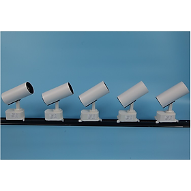 Mua Combo 5 đèn led rọi ray ống bơ 20w + thanh ray 2m Ánh sáng vàng ấm hàng chính hãng