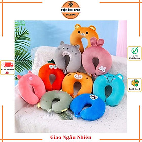 Mua Gối kê cổ chữ U - Gối tựa cổ bông đi máy bay Ô tô du lịch Chống Mỏi Cổ Làm Việc Văn Phòng Hay Đi Du Lịch - Giao ngẫu nhiên