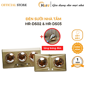 Mua Đèn sưởi nhà tắm cao cấp sưởi ấm nhanh  chống loá  đui sứ chống cháy nổ -hàng chính hãng thương hiệu Hare - bảo hành 36 tháng