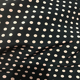 Mua Vải lụa mỏng mềm không co giãn họa tiết chấm bi