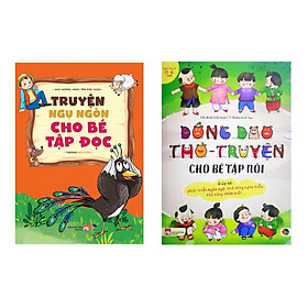 [Download Sách] Combo 2 quyển Đồng giao thơ truyện cho bé tập nói + Truyện ngụ ngôn cho bé tập đọc