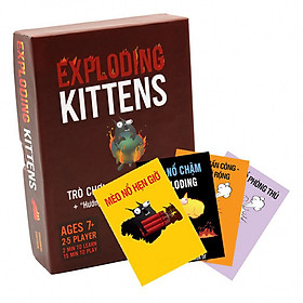 Combo Mèo Nổ Exploding Kittens + 4 Bản Mở Rộng + Bọc Bài