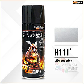 Mua COMBO Sơn Samurai MÀU BẠC SÁNG H111 gồm 4 chai đủ quy trình (Lót – Nền bạc 124 - Màu H111 - Bóng)