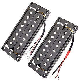 8 String Electric Guitar Pickups Humbucker Double Coil Pickups Parts Black