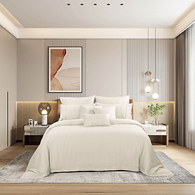 Bộ ga kèm Vỏ chăn Akemi Tencel Accord Lyocell Matera và Mosiya, gồm 6 món (Super King / King / Queen)