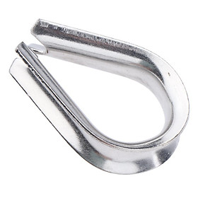 Boat 6mm Stainless Steel Wire Rope Eyelet Thimble Hard Eye Protection
