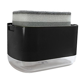 Dish Soap Dispenser with Sponge Holder 2 in 1 Countertop Soap Pump Dispenser