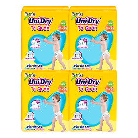 Combo 4 Tã Quần Unidry Cực Đại XXL44 (44 Miếng)