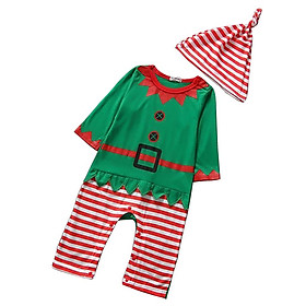 Baby Clothes Outfits Boy Girl Kids Romper Hat Cap Set Christmas Gift