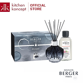 Maison Berger - Bộ lọ tinh dầu khuếch tán Midnight Blue Molecule - 200ml - 2 món