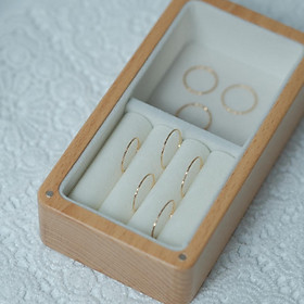 Nhẫn vàng 14ky cắt kim cương - moon jewelry