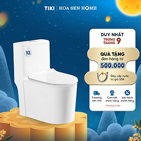 Mua Bồn cầu một khối TUSLO COC 6831 xả xoáy 360 độ  tâm xả 300mm  kiểu dáng sang trọng hiện đại - Hoa Sen Home - Hàng chính hãng