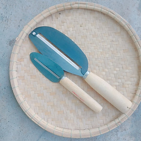 Mua Combo 2 dao bào gọt rau củ  hoa quả  rau muống gồm 1 dao bào lớn và 1 dao bào mini - Hàng thủ công xứ Nẫu - Ảnh thật