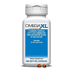 Omega XL 300 Capsules - Green Lipped Mussel New Zealand, Omega 3 Natural Joint Pain Relief & Inflammation Supplement