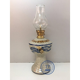 Mua Đèn thờ đốt dầu (gốm men rạn nổi ) gốm TỊNH PHƯƠNG cao cấp Đk: 9cm. Cao: 24 5cm KH12116