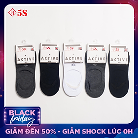 Combo 5 Đôi Tất Lười Nam, Vớ Lười Nam 5S Kháng Khuẩn, Khử Mùi Cao Cấp (Nhiều Màu)