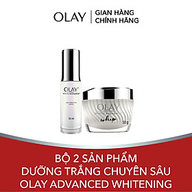 Bộ 2 sản phẩm dưỡng trắng chuyên sâu Olay Advanced Whitening