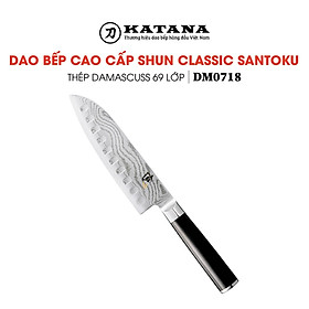 Hình ảnh Dao bếp Nhật cao cấp Shun Classic H.G. Santoku - Dao thái đa năng thép Damascuss 33 lớp DM0718 (180mm)