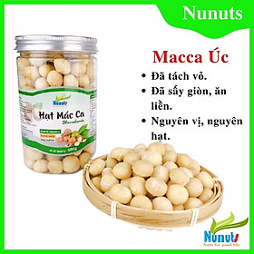 HẠT MẮC CA ÚC ĐÃ TÁCH VỎ HŨ 500G ( NHÂN MACCA ÚC)