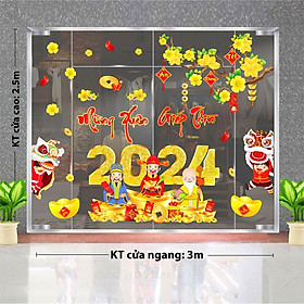 DECAL TRANG TRÍ TẾT 2024 CHO LÀNG ĐẠI HỌC