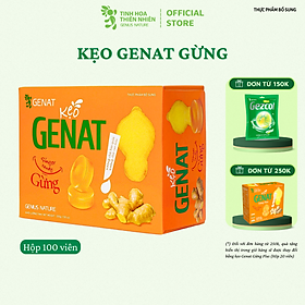 Kẹo Genat Gừng (Hộp 100 viên) - Tinh Hoa Thiên Nhiên