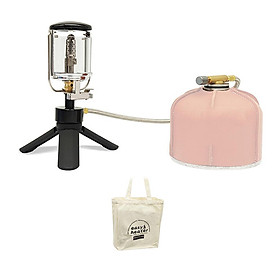 Mini Portable Bright Camping Lantern Gas Light Outdoor Fishing Picnic Tent Lamp Home Garden Hung Glass Lamp with Tripod