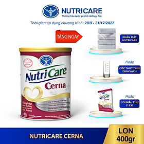 01 lon sữa Nutricare Cerna 400g - Sữa dành cho người đái tháo đường