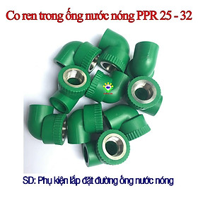 Mua Co ren trong (Cút 90° ren trong) ống nước nóng PPR phi 25 32 - phụ kiện ống nước nóng  lạnh