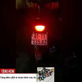 Đèn chớp hậu 33 Led F1 cho xe máy A232-KC6 - Tặng kèm đèn xi nhan cúc áo