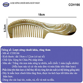 Lược sừng xuất Nhật mẫu 2020 khía thân hàng cao cấp .