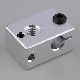 V6 Aluminum Heater Block M6 Nozzle for MK7 MK8 3D Printer Extruder Hot End Heating Block