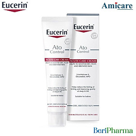 Eucerin Kem Dưỡng Giảm Ngứa, Đỏ Da Ato Control Acute Care 40ml