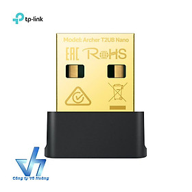 Hình ảnh (Giá Huỷ Diệt) Thiết Bị Chuyển Đổi USB Wi-Fi Nhỏ Gọn TP-Link Archer T2UB Nano Chuẩn Bluetooth 4.2 Tốc Độ Cao AC600 - Hàng Chính Hãng