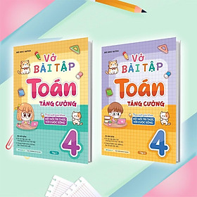 Sách - Vở Bài Tập Toán Tăng Cường Lớp 4 - Combo 2 Tập - Theo Sách Giáo Khoa Kết Nối Tri Thức Với Cuộc Sống - Megabook