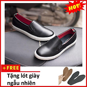 Giày Slip On Nam Aroti Đế Khâu Chắc Chắn Phong Cách Đơn Giản Màu Đen - M498-DEN(L)-DEN